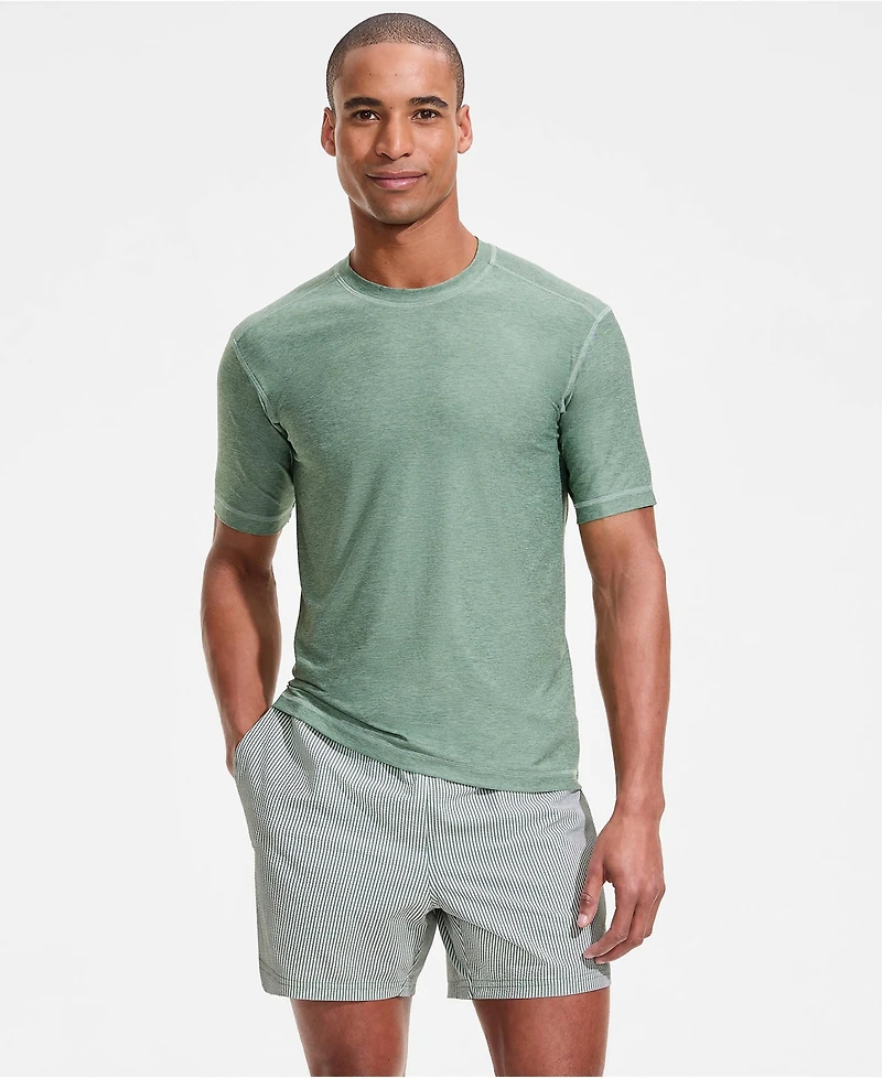 Lands' End Men's 5" Seersucker Volley with Hydroliner Swim Trunk