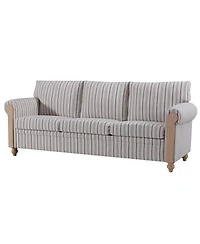 Streamdale Furniture Pu Cover Sofa with Birch Legs