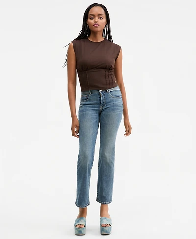 Guess Women's Shape-Up Straight Leg Jeans