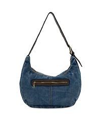 Patricia Nash Lou Denim Patchwork Hobo Handbag