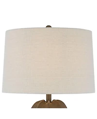 360 Lighting Calabasa 30 Tall Large Modern End 3-Way Table Lamp Chocolate Finish Single Shade Living Room Bedroom Bedside