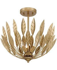 Possini Euro Design Possini Euro Arundo 17 1/2" Wide Warm Brass 3-Light Pendant Light