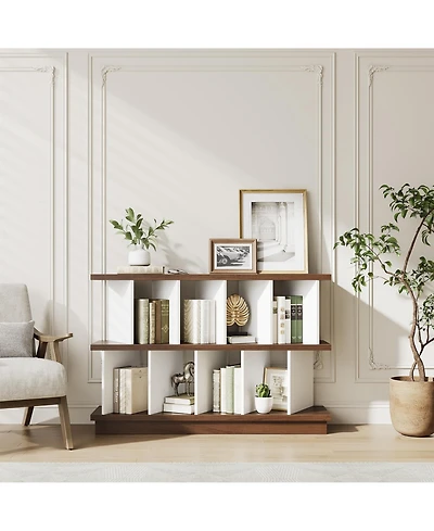 gaomon 8-Cube Open Storage Organizer Bookshelf with 10 Removable Back Panels