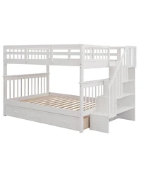 Streamdale Furniture Full/Full Bunk Bed with Drawer and Storage