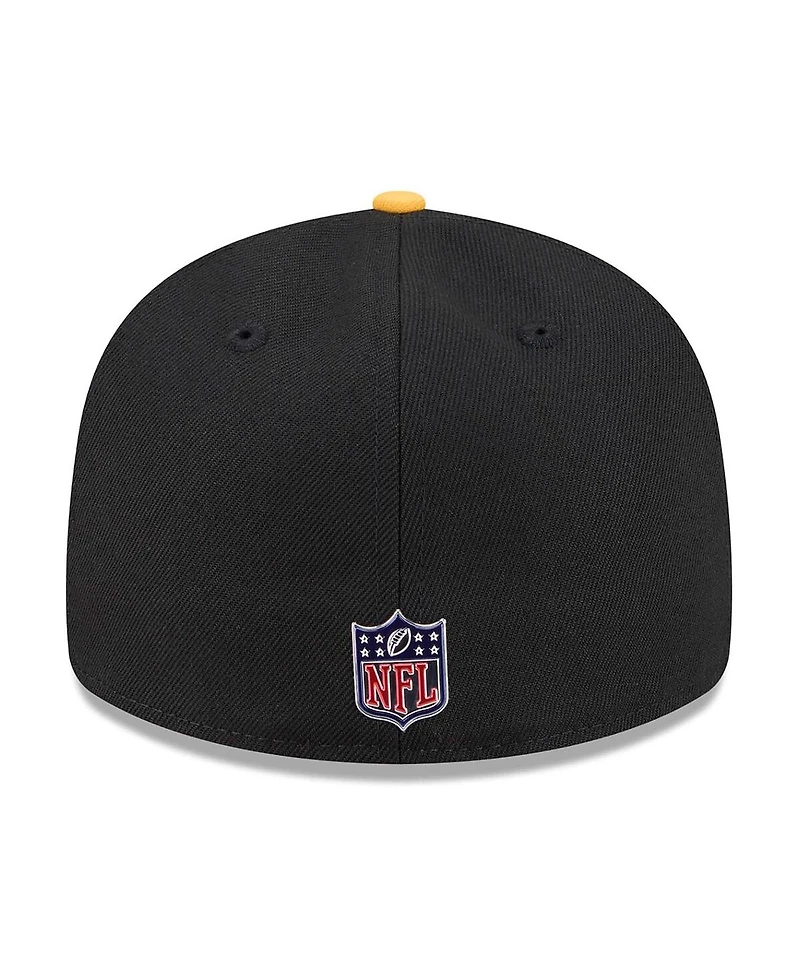 New Era Men's Black/Gold Pittsburgh Steelers 2026 Nfl Draft Pre-Curved 59FIFTY Fitted Hat