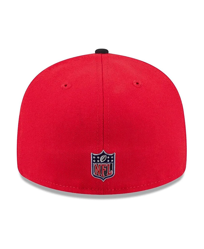 New Era Men's Red/Black Kansas City Chiefs 2026 Nfl Draft Pre-Curved 59FIFTY Fitted Hat