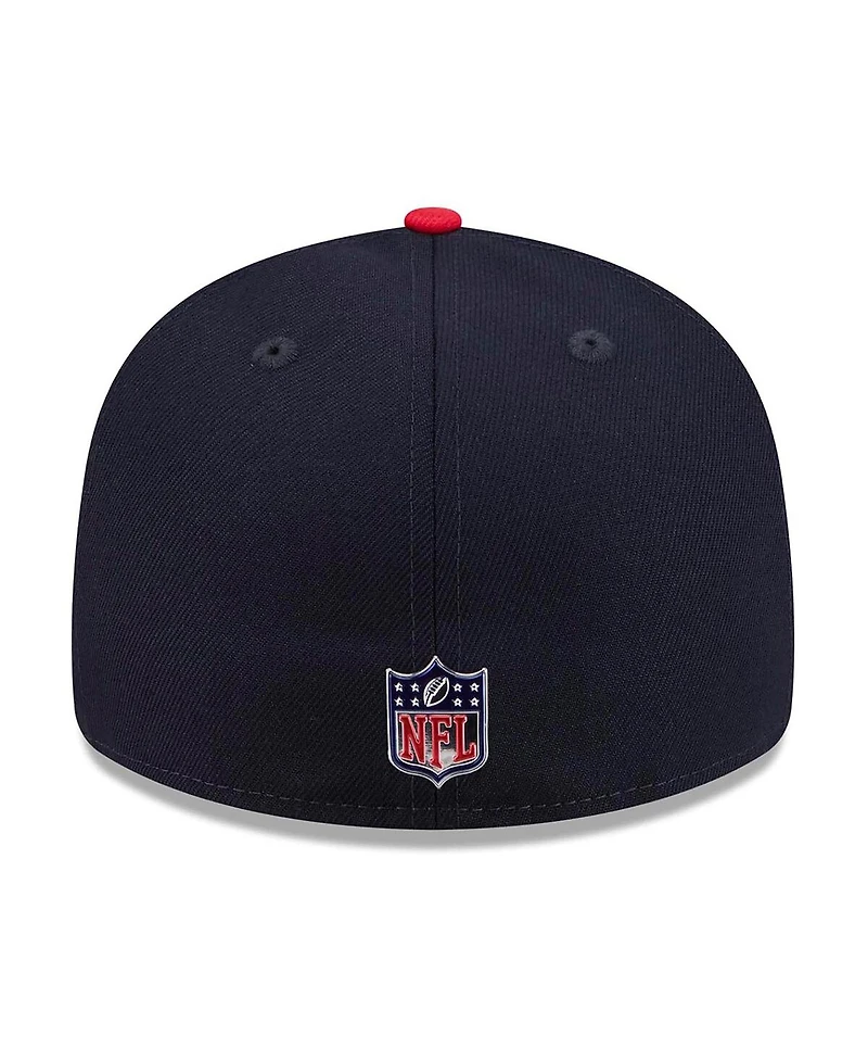 New Era Men's Navy/Red Houston Texans 2026 Nfl Draft Pre-Curved 59FIFTY Fitted Hat