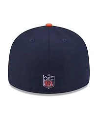 New Era Men's Navy/Orange Chicago Bears 2026 Nfl Draft Pre-Curved 59FIFTY Fitted Hat