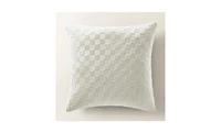 Z Gallerie Checker Velvet Pillow