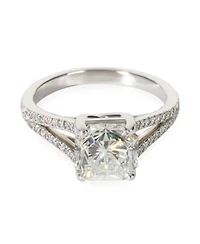 Pre-Owned Tiffany & Co 1.80ct Cut Cornered Mixed Cut Diamond Lucida Engagement Ring