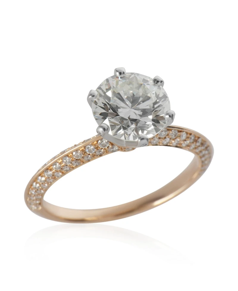 Pre-Owned Tiffany & Co 1.74 ct Round Brilliant Diamond Setting Engagement Ring