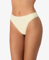 On Gossamer Women's Cabana Cotton Thong Underwear 1412