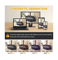 Streamdale Furniture 78.7" Foldable Corduroy Sofa Bed with Blanket & Pillows