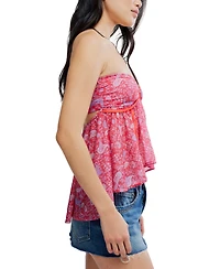 Free People Women's Malia Sweetheart Neck Tube Polyester Top