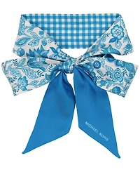 Michael Kors Medallion Fleur Silk Skinny Scarf