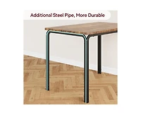 gaomon 3-Piece 2-Person Square Dining Set with Upholstered Chairs