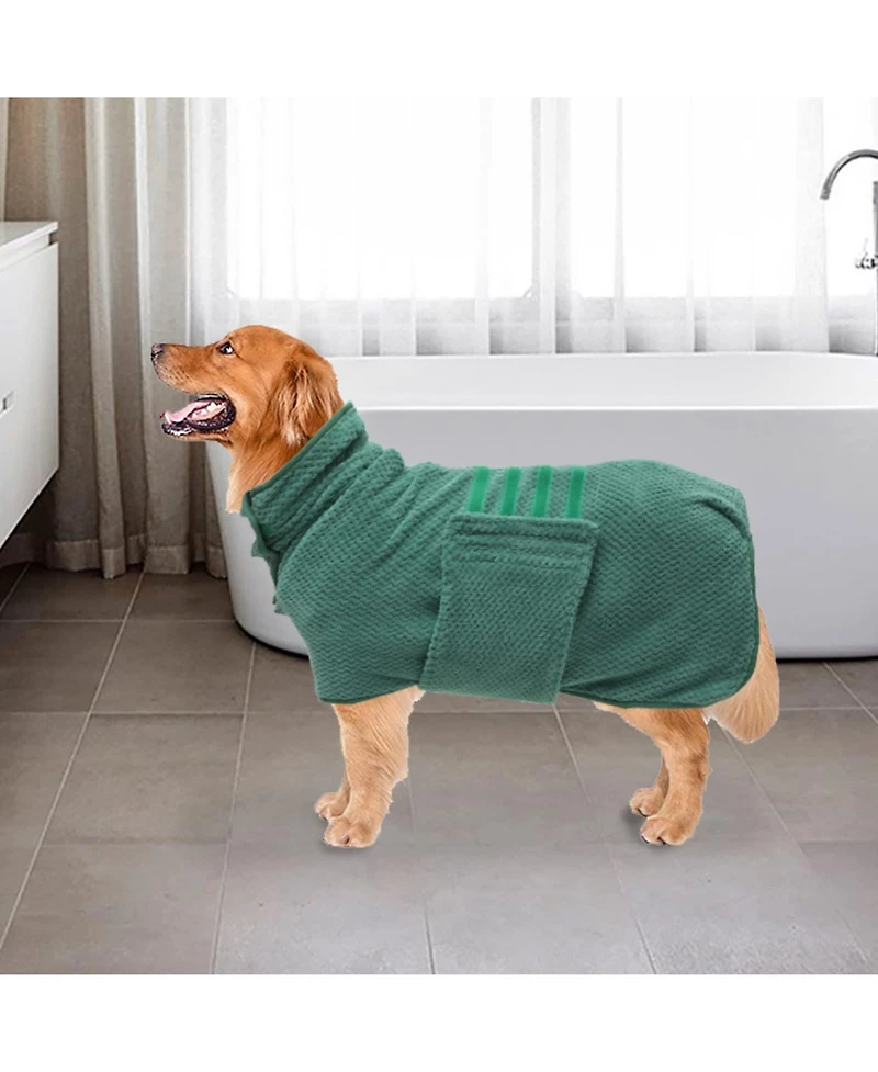 Aronkl Microfiber Super Absorbent Dog Drying Coat