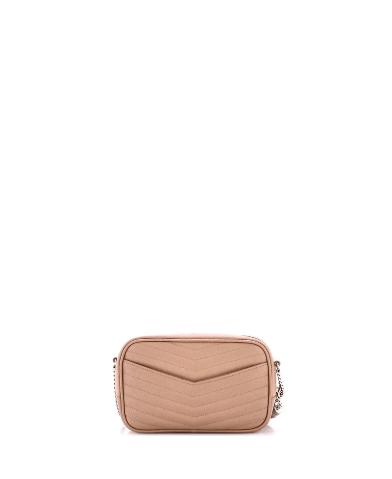 Pre-Owned Saint Laurent Mini LouLou Crossbody Bag Matelasse Chevron Leather