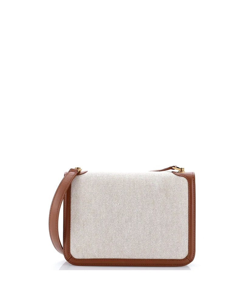 Pre-Owned Saint Laurent Medium Carre Satchel Canvas with Leather