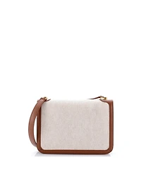 Pre-Owned Saint Laurent Medium Carre Satchel Canvas with Leather