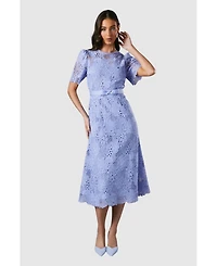 Coast Women's Lace Midi Dress With Bow Belt