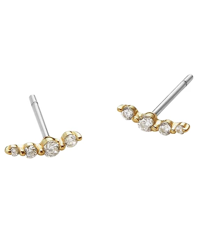 Ana Luisa Bonny Gold-Plated Ear Climber Earrings