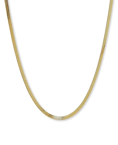 Ana Luisa Ina Mini Gold-Plated Herringbone Necklace