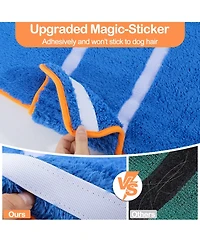 Aronkl Dog Bathrobe Quick Drying Super Absorbent Soft Warm Adjustable Machine Washable Pet Towel Supplies