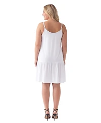 24seven Comfort Apparel Plus Size Essential Curvy Mini Dress