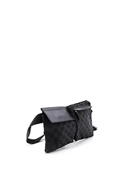 Pre-Owned Gucci Vintage Double Belt Bag Gg Canvas with Leather