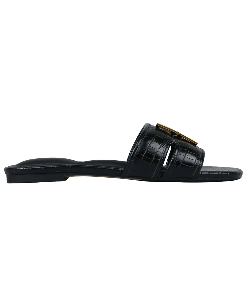 Giani Bernini Women's Ingridd Square Toe Flat Sandals, Macy's Exclusive