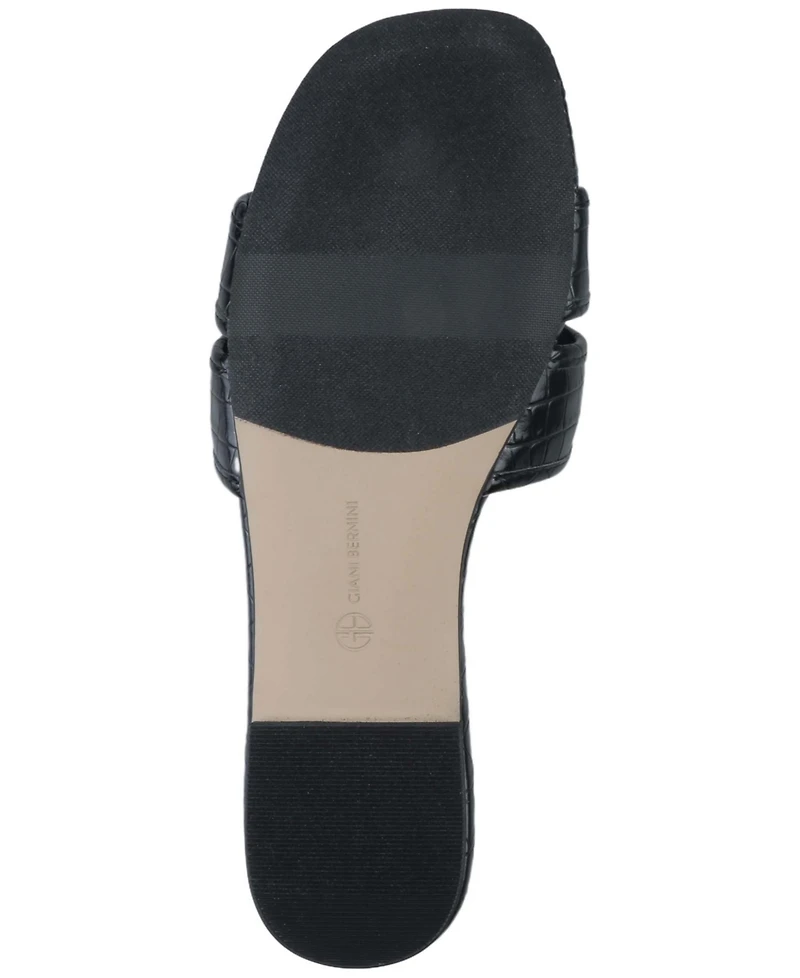 Giani Bernini Women's Ingridd Square Toe Flat Sandals, Macy's Exclusive