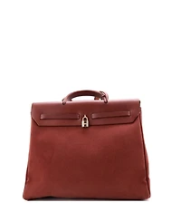 Pre-Owned HERMES Mm Herbag Toile and Leather