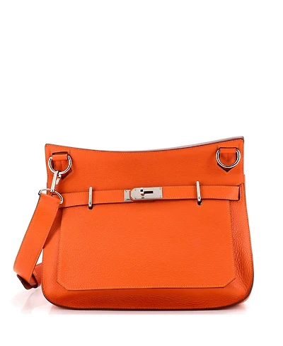 Pre-Owned HERMES 34 Verso Jypsiere Bag Clemence