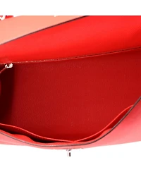 Pre-Owned Hermes Kelly Handbag Epsom with Palladium Hardware