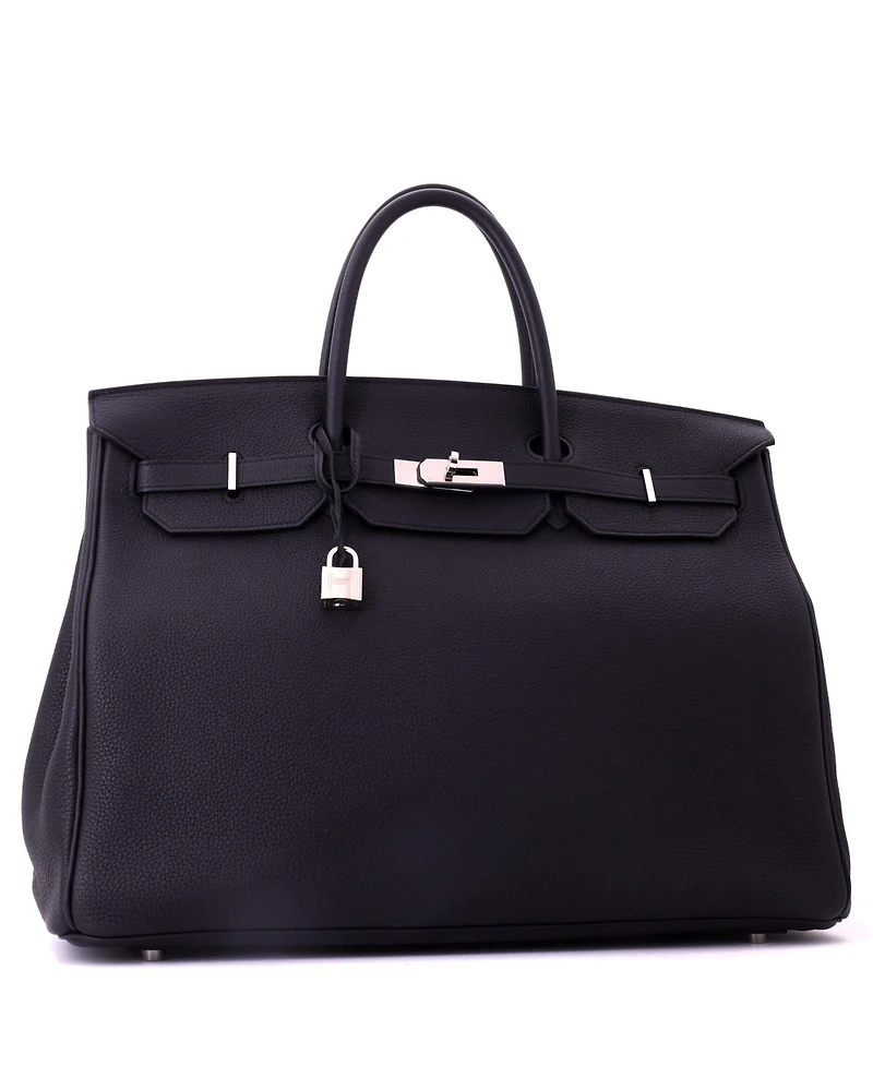 Pre-Owned HERMES Birkin Handbag Togo with Palladium Hardware