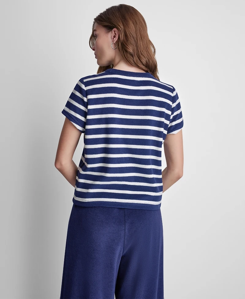 Dkny Jeans Petite Short-Sleeve Crew Neck T-Shirt