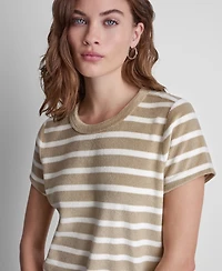 Dkny Jeans Petite Short-Sleeve Crew Neck T-Shirt