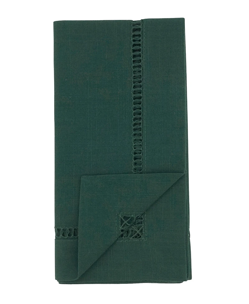 Saro Lifestyle Stitched Border Decorative Napkins
