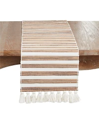 Saro Lifestyle Woven Water Hyacinth Table Runner, 14" x 72"
