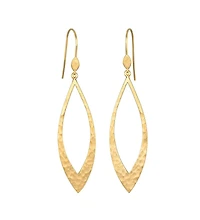 Satya Jewelry Emerging Beauty Gold Lotus Petal Earrings