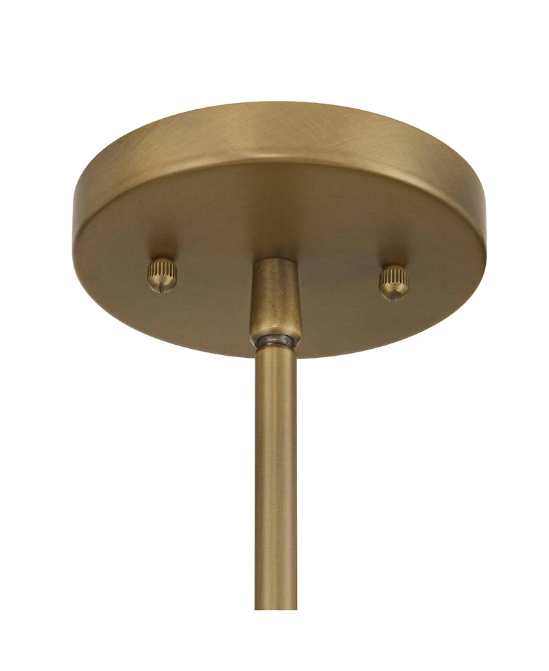 Possini Euro Design Possini Euro Jupiter Brass and Glass 6-Light Chandelier