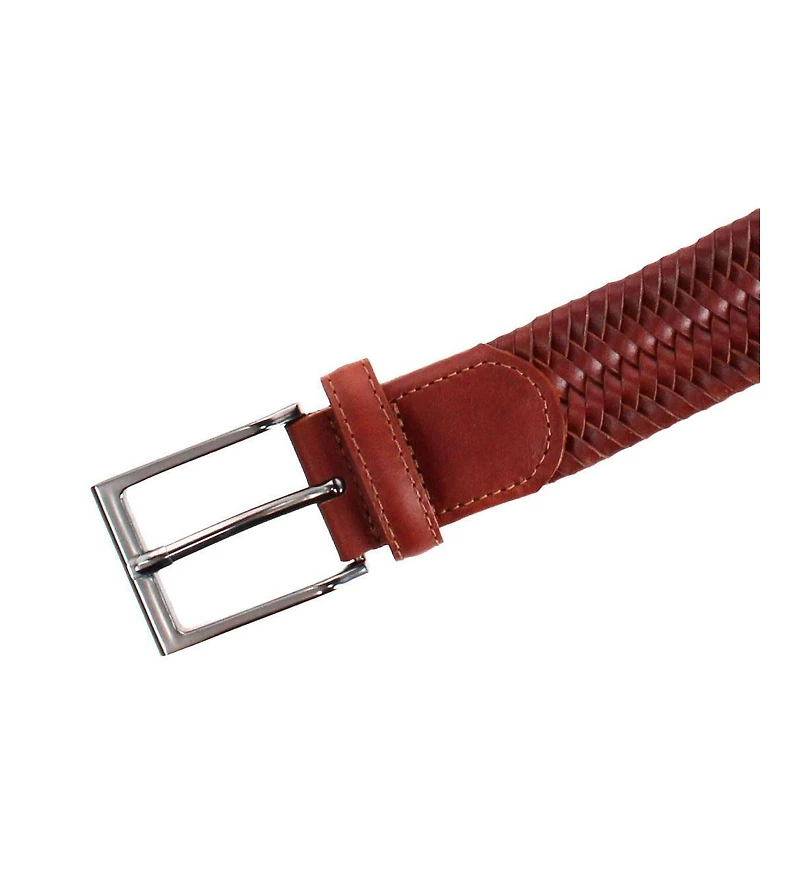 Trafalgar Men's Andres Classic Leather Stretch Dress Belt
