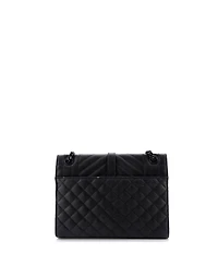 Pre-Owned Saint Laurent Medium Classic Monogram Envelope Satchel Mixed Matelasse Leather
