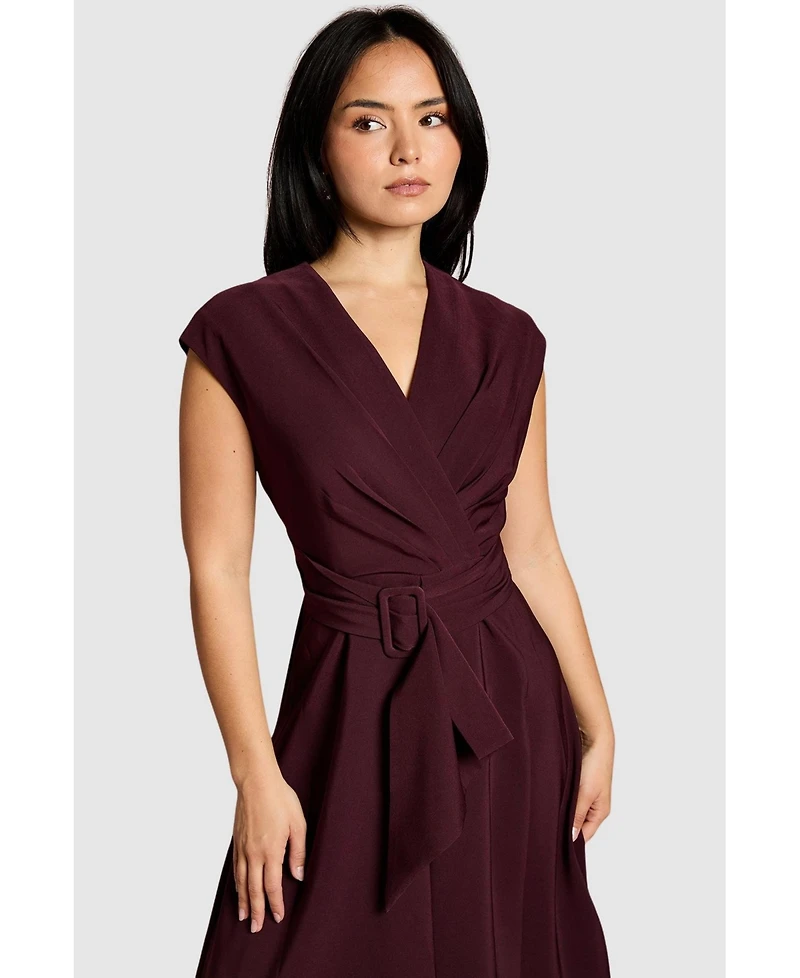 Coast Women's Belted Crepe Dress