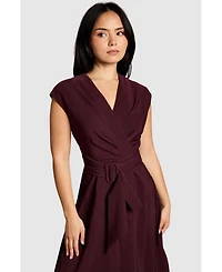 Coast Women's Belted Crepe Dress