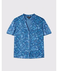 Whistles Women's Ditsy Floral V Neck-Blouse