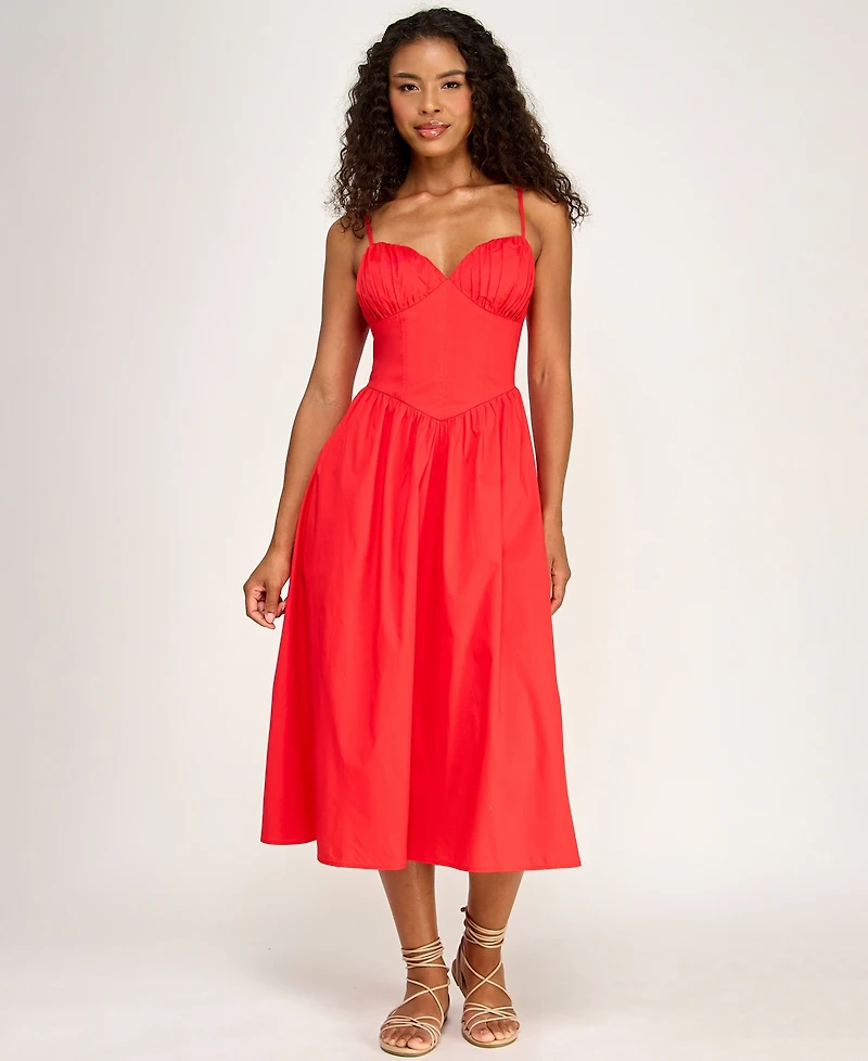 Seni & Cade Juniors' Pleated Midi Dress