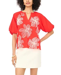 Vince Camuto Women's Split V-Neck Top