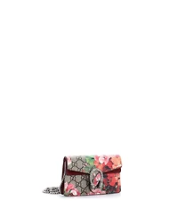 Pre-Owned Gucci Super Mini Dionysus Bag Blooms Print Gg Coated Canvas